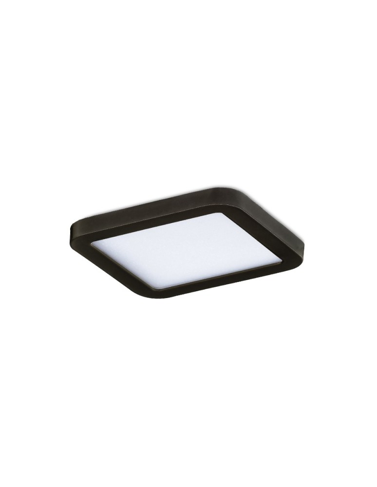 Azzardo SLIM 9 SQUARE 3000K IP44 BLACK 1xLED Wpuszczana Czarny IP44 AZ2833