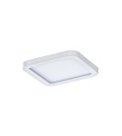 Lampy wpuszczane z kloszem hermetyczne - Azzardo SLIM 9 SQUARE 3000K IP44 WHITE 1xLED Wpuszczana Biały IP44 AZ2830 - product 1