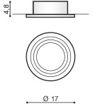 Azzardo STAN CHROME 1xES111 Wpuszczana Chrom AZ2958 Azzardo STAN CHROME 1xES111 Wpuszczana Chrom AZ2958