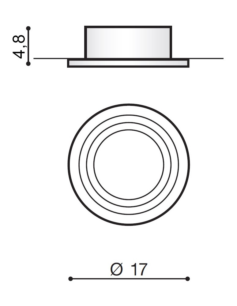 Azzardo STAN CHROME 1xES111 Wpuszczana Chrom AZ2958 Azzardo STAN CHROME 1xES111 Wpuszczana Chrom AZ2958