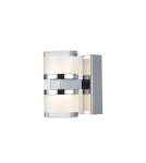 Kinkiety łazienkowe - Azzardo TANZA 2xLED Ścienna Chrom/Przeźroczysty/Biały IP44 AZ3361 - product 1