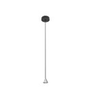 Lampy wiszące LED - Azzardo TENTOR LAMPBODY CHROME 1xLED Baza Sufitowa z Przewodem i Źródłem Światła LED Chrom AZ3086 - product 1