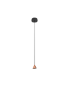 Azzardo TENTOR LAMPBODY ROSE GOLD 1xLED Baza Sufitowa z Przewodem i Źródłem Światła LED Różowy Złoty AZ3085