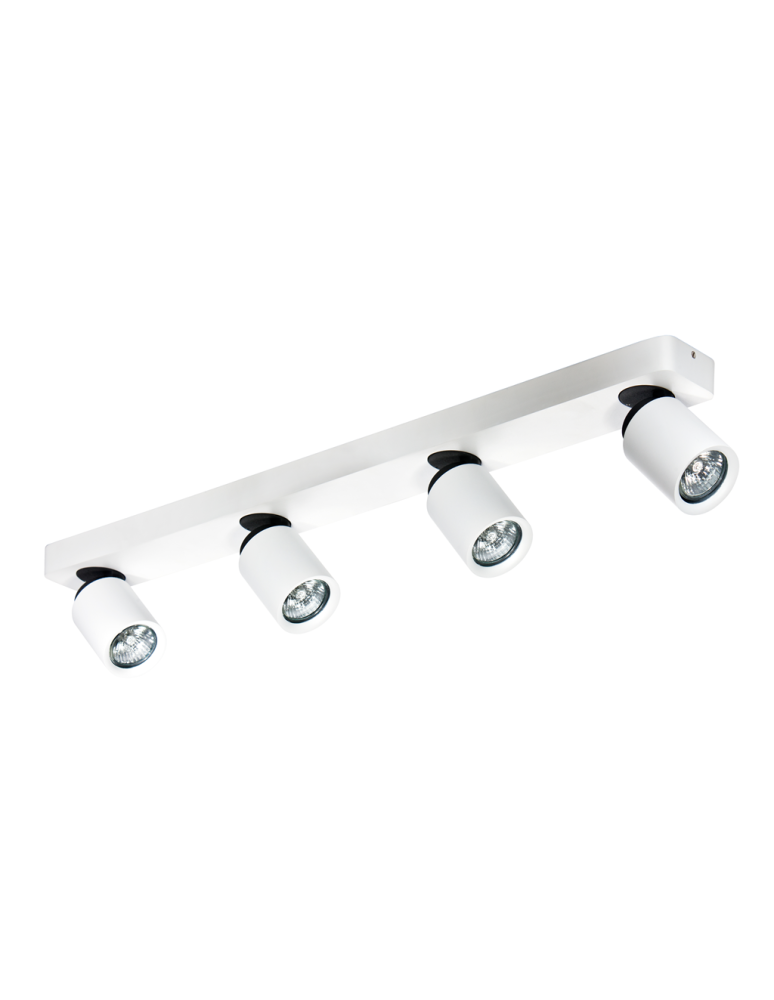 Azzardo TOMI 4 PR WHITE 4xGU10 Reflektor Sufitowy Biały/Szary AZ0665