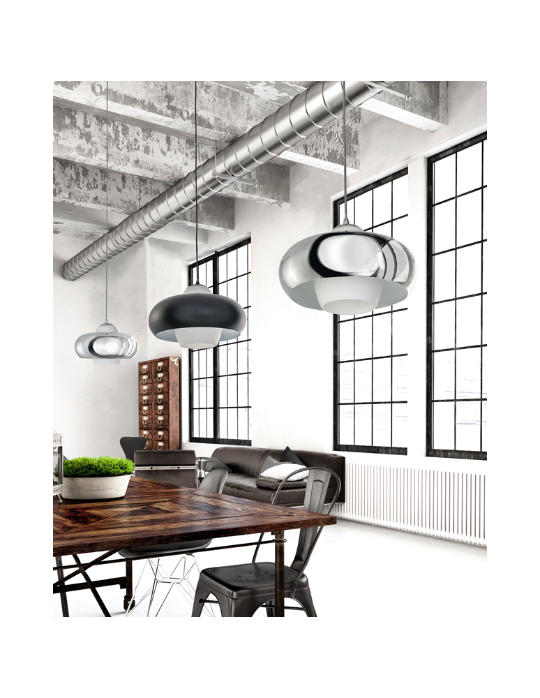 Lampy wiszące - Azzardo VALTEN 32 BLACK 1xE27 Wisząca Czarny AZ3169 - product kolory-swiatla.pl 2