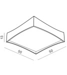 Plafony kwadratowe - Azzardo VECCIO 40 BLACK 1xLED Sufitowa Czarny AZ2624 - product 2