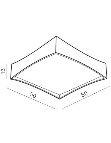 Azzardo VECCIO 40 BLACK 1xLED Sufitowa Czarny AZ2624 - produkt 2