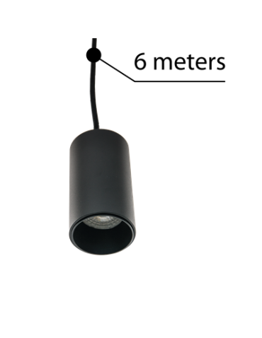 Azzardo ZIKO GU10 6 METERS BLACK 1xGU10 Przewód z Oprawką bez Bazy Sufitowej Czarny AZ3412 - product 2