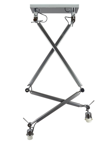 Azzardo ZYTA 2S LAMPBODY ALU 2xE27 Wisząca/Ramię z Bazą Montażową bez Abażuru Aluminium AZ2301