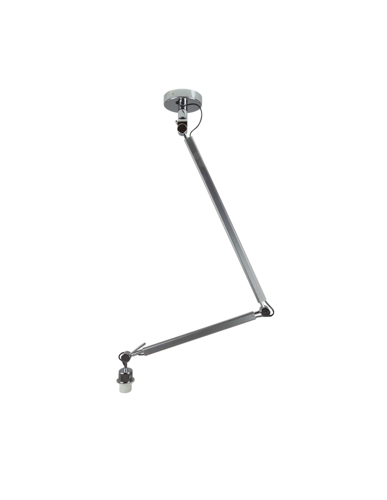 Azzardo ZYTA S WALL LAMPBODY ALU 1xE27 Ścienna/Ramię z Bazą Montażową bez Abażuru Aluminium AZ2295