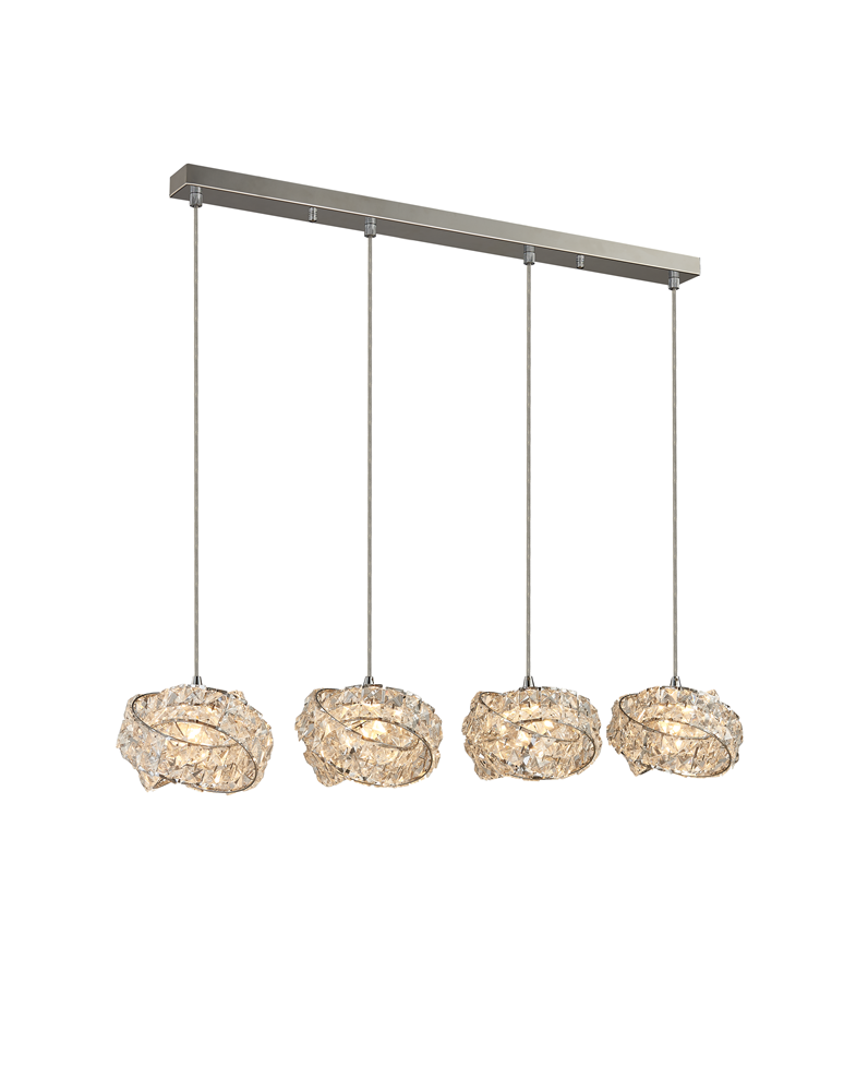 Lampy wiszące - Azzardo BARI 4 4xG9 Wisząca Przeźroczysty AZ2105 - produkt kolory-swiatla.pl 1
