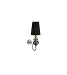 Kinkiety - Azzardo BAROCO BLACK WALL 1xE14 Ścienna Czarny AZ0062 - product 1