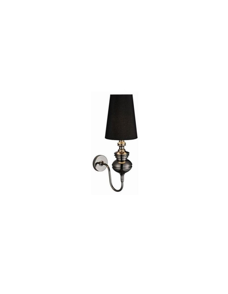 Kinkiety - Azzardo BAROCO BLACK WALL 1xE14 Ścienna Czarny AZ0062 - produkt kolory-swiatla.pl 1