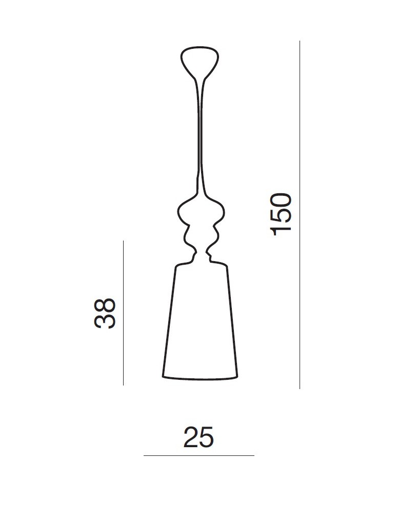 Lampy wiszące - Azzardo BAROCO 1 BLACK PENDANT 1xE27 Wisząca Czarny AZ0064 - product kolory-swiatla.pl 2