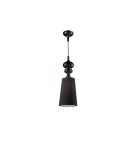 Lampy wiszące - Azzardo BAROCO 1 BLACK PENDANT 1xE27 Wisząca Czarny AZ0064 - product 1
