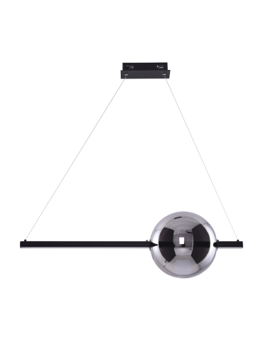 Azzardo SANDRA 1 BLACK 1xLED Wisząca Czarny AZ3351