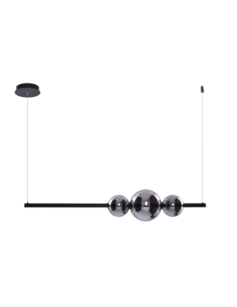 Lampy wiszące LED - Azzardo SANDRA 3 BLACK 1xLED Wisząca Czarny AZ3352 - produkt kolory-swiatla.pl 1