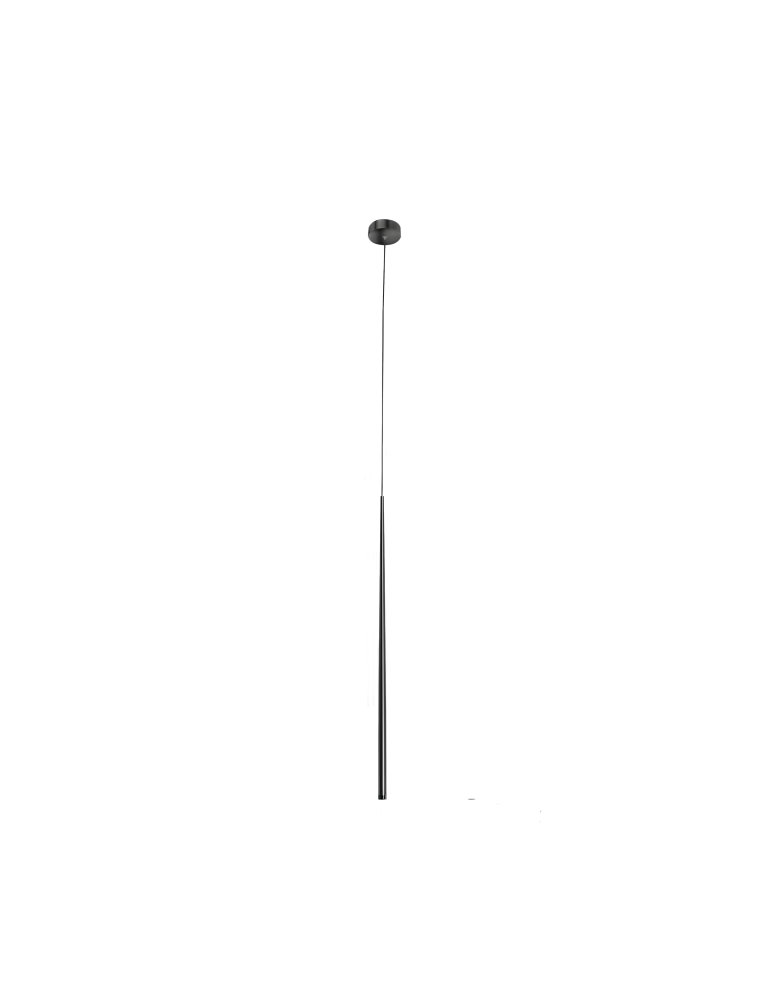 Lampy wiszące LED - Azzardo LOUISE 1 BK 1xLED Wisząca Czarny AZ3155 - produkt kolory-swiatla.pl 1