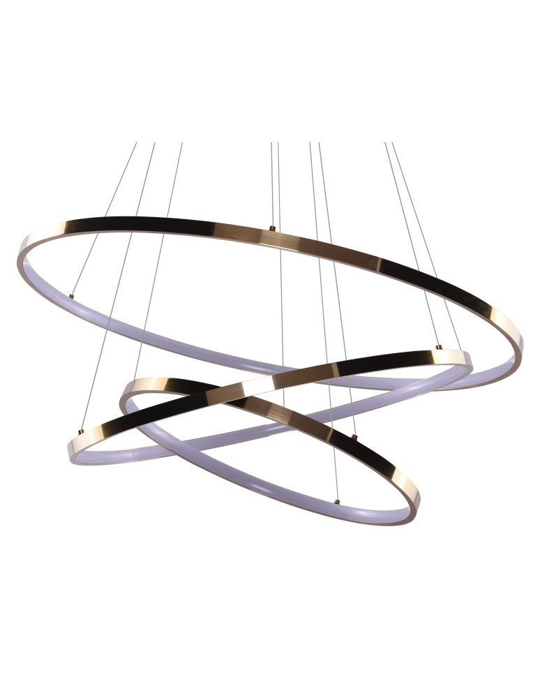 Azzardo WHEEL 3 DIMM GOLD 3xLED Wisząca Złoty AZ2918