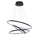 Lampy wiszące okręgi - Azzardo WHEEL 3 DIMM BLACK 3xLED Wisząca Czarny AZ2920 - product 1