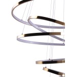 Lampy wiszące okręgi - Azzardo WHEEL 6 LONG DIMM GOLD 6xLED Wisząca Złoty AZ2921 - produkt 3