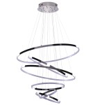 Lampy wiszące okręgi - Azzardo WHEEL 6 LONG DIMM CHROME 6xLED Wisząca Chrom AZ2990 - produkt 1