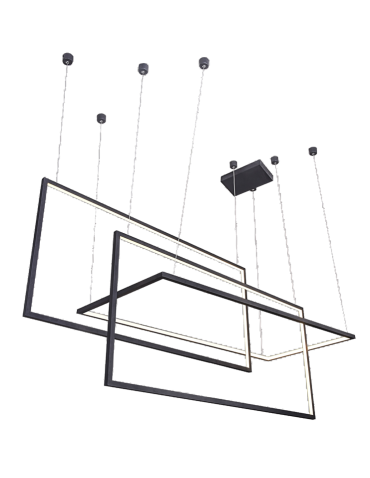 Azzardo METRIC BLACK 1xLED Wisząca Czarny AZ2914