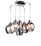 Lampy wiszące - Azzardo AMBER MILANO 5 CHROME 5xG9 Wisząca Chrom AZ0722 - product 1