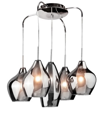 Azzardo AMBER MILANO 5 CHROME 5xG9 Wisząca Chrom AZ0722
