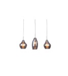 Lampy wiszące potrójne - Azzardo AMBER MILANO 3 CHROME 3xG9 Wisząca Chrom AZ2149 - produkt 1