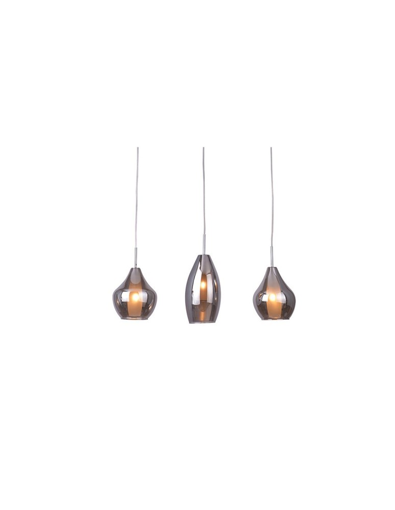 Azzardo AMBER MILANO 3 CHROME 3xG9 Wisząca Chrom AZ2149