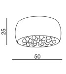Lampy sufitowe glamour - Azzardo QUINCE 50 6xG9 2w1 Sufitowa lub Wisząca Biały AZ0702 - produkt 4