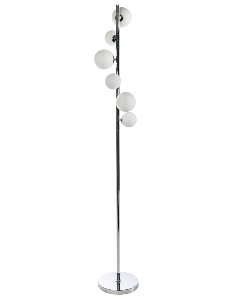 Lampy podłogowe - Azzardo SYBILLA 6 FLOOR 6xG9 Podłogowa Biały/Chrom AZ2101 - produkt kolory-swiatla.pl 1
