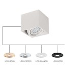 Oprawy sufitowe na wymienne źródło światła - Orlicki Design Cardi I Bianco / Ufo Nero 1xGU10 Biały mat - produkt 1