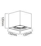 Oprawy sufitowe na wymienne źródło światła - Orlicki Design Cardi I Nero / Ufo Cromo 1xGU10 Czarny mat - produkt 3