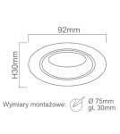 Lampy podtynkowe okrągłe - Orlicki Design Foro Nero 5xG9 Czarny mat - product 2