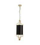 Żyrandole w stylu Hampton - Orlicki Design Lunga Gold Nero 1xE27 Złoty/Czarny - produkt 1