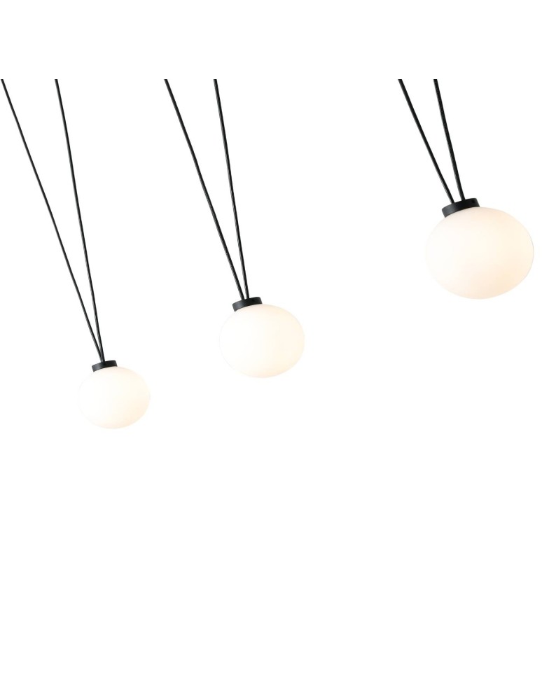 Orlicki Design Movo III 3xG9 Czarny/Biały mleczny