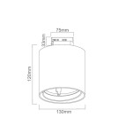 Lampy do szynoprzewodów 1 fazowych - Orlicki Design Neo Bianco Mobile Track / Ufo Bianco 1xGU10 Biały mat - produkt 2