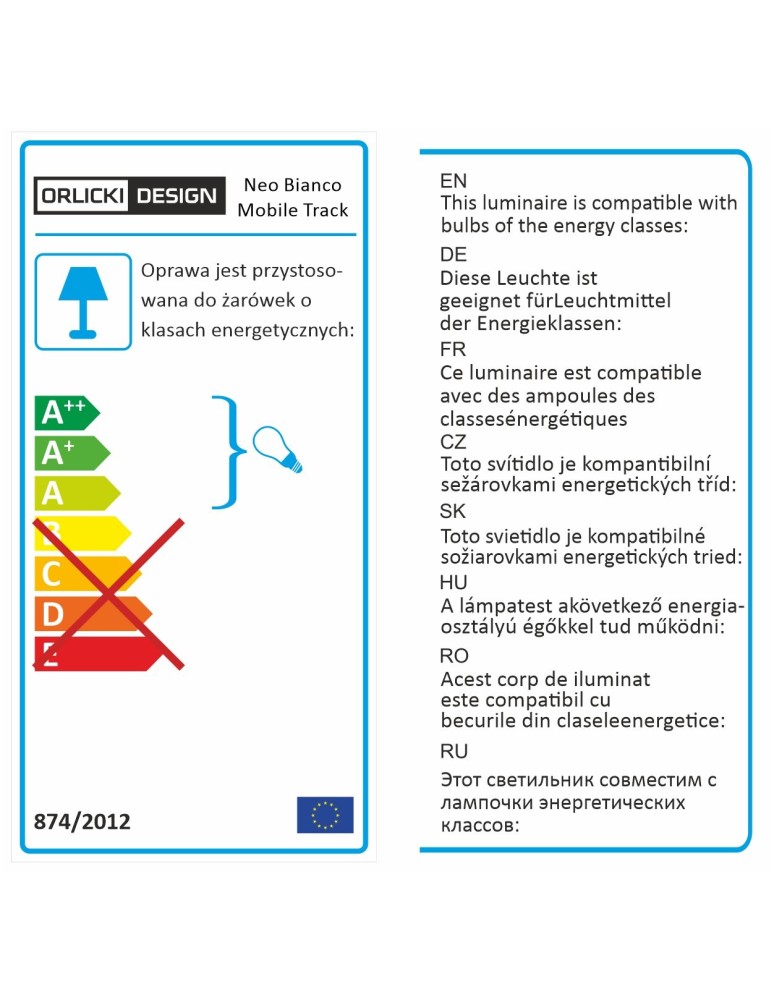 Lampy do szynoprzewodów 1 fazowych - Orlicki Design Neo Bianco Mobile Track / Ufo Cromo 1xGU10 Biały mat - product kolory-swiatla.pl 3
