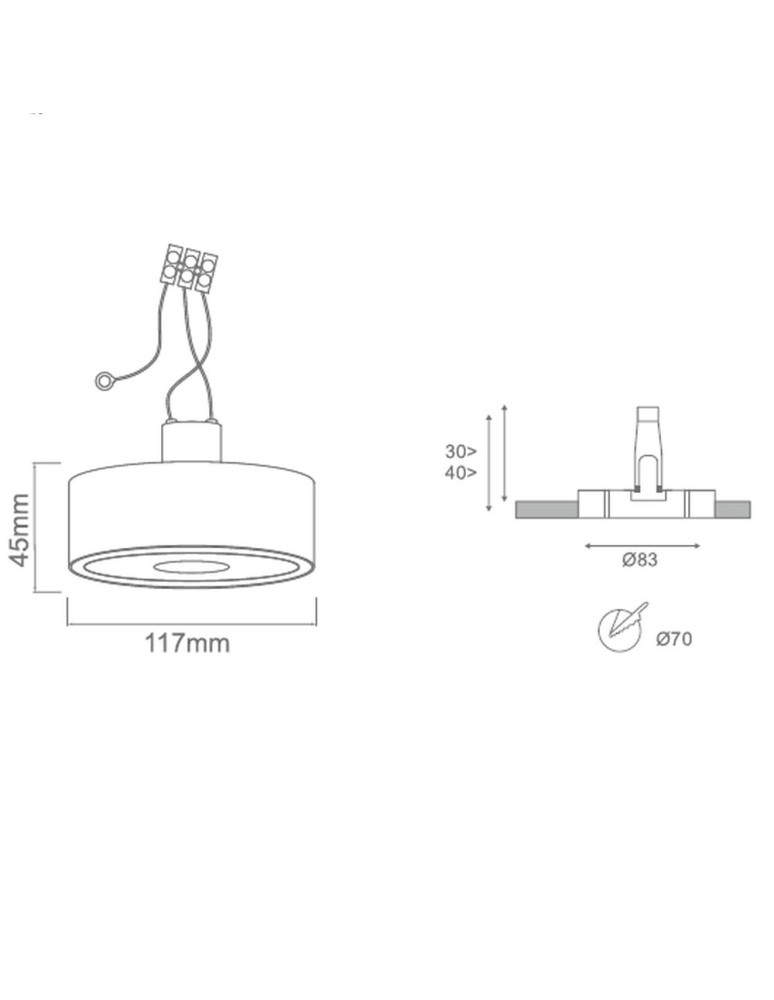 Lampy podtynkowe - oczka - Orlicki Design Neo Bianco Slim Kg / Ufo Gold 1xGU10 Biały mat/Złoty - product kolory-swiatla.pl 3