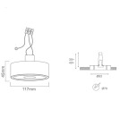 Lampy podtynkowe - oczka - Orlicki Design Neo Bianco Slim Kg / Ufo Nero 1xGU10 Biały mat/Czarny - produkt 3
