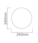 Lampy sufitowe - Orlicki Design Palla 24 1xE14 Biały - produkt 3