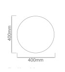 Lampy sufitowe - Orlicki Design Palla 40 1xE27 Biały - produkt 3