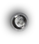 Lampy podtynkowe - oczka - Orlicki Design Pio LED Alluminio 3x1W LED 3000K 230V - product 1