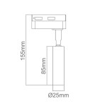 Lampy do szynoprzewodów 1 fazowych - Orlicki Design Slimi Nero Track 1xG9 Czarny - produkt 3