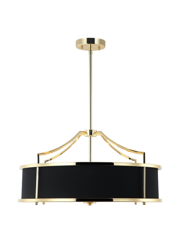Żyrandole w stylu Hampton - Orlicki Design Stanza Gold Nero M 4xE27 Złoty/Czarny - produkt kolory-swiatla.pl 1