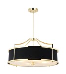 Żyrandole w stylu Hampton - Orlicki Design Stanza Gold Nero M 4xE27 Złoty/Czarny - product 2