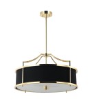 Żyrandole w stylu Hampton - Orlicki Design Stanza Gold Nero M 4xE27 Złoty/Czarny - product 3
