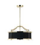 Żyrandole w stylu Hampton - Orlicki Design Stanza Gold Nero S 3xE27 Złoty/Czarny - product 1